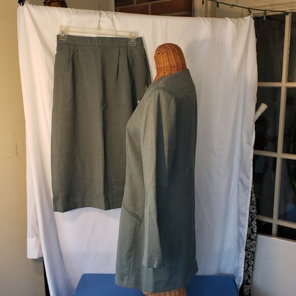 J.G. Hook Sage Green Jacket & Skirt Set - 8 - Picture 2 of 8